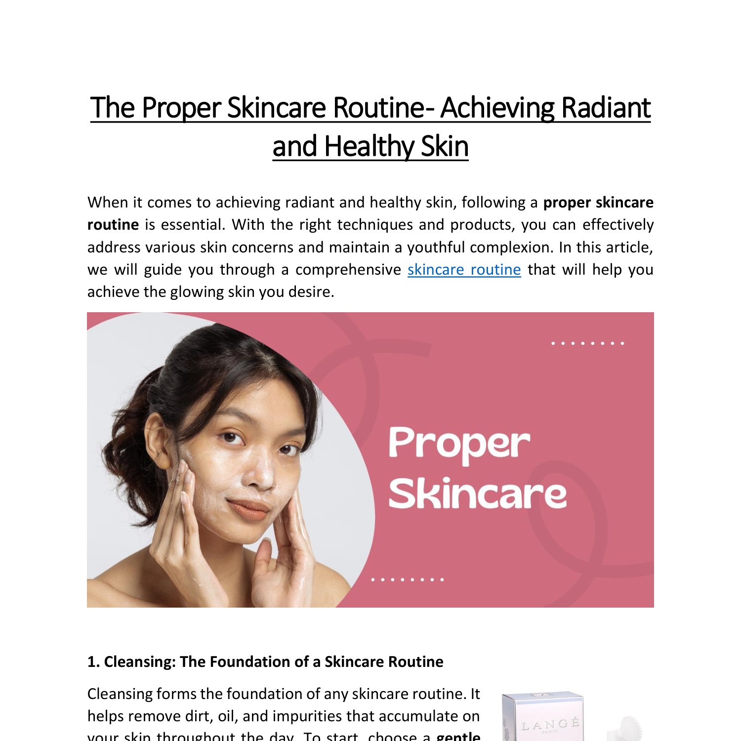 The Proper Skincare Routine - Achieving Radiant and Healthy Skin.pdf 