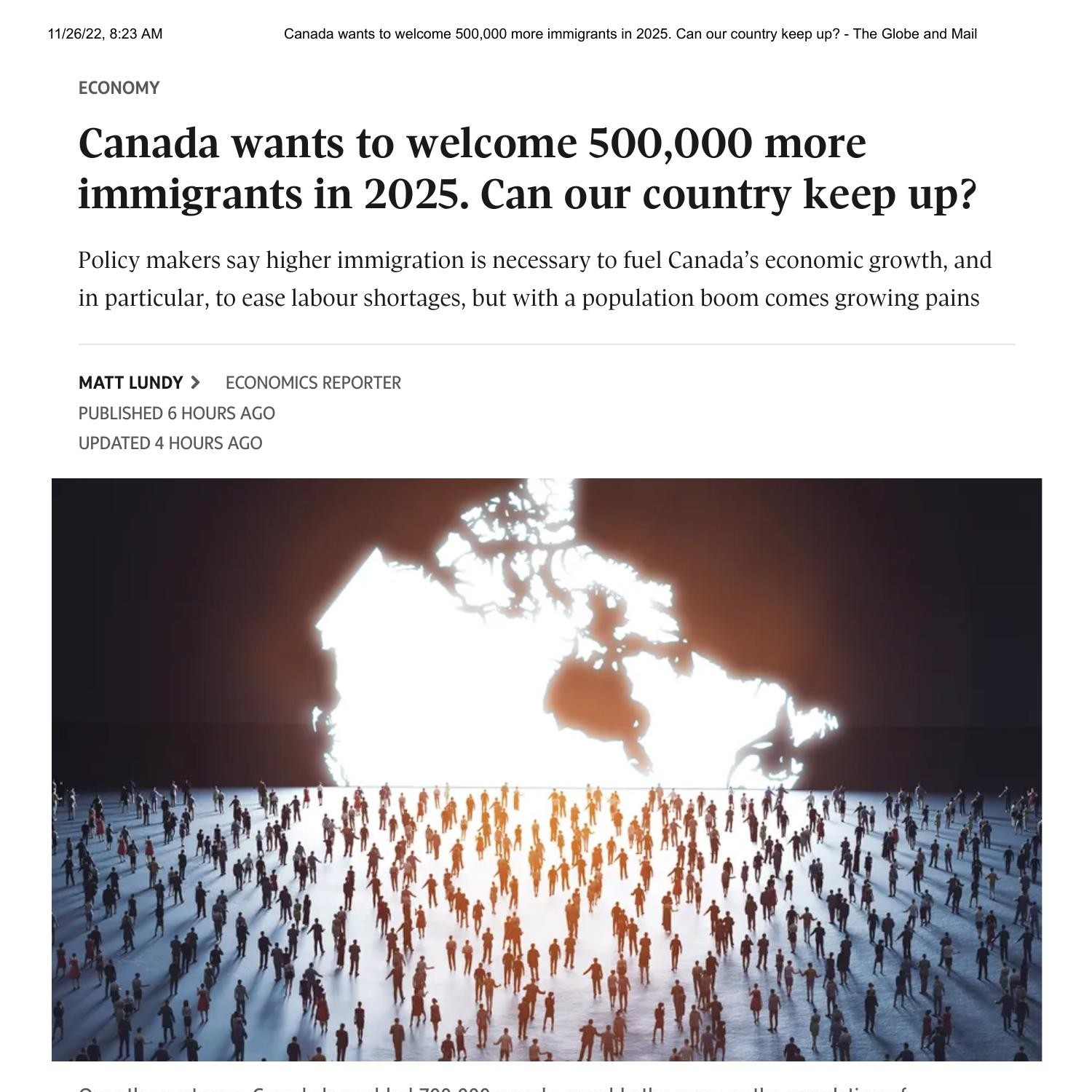 Canada wants to 500,000 more immigrants in 2025. Can our