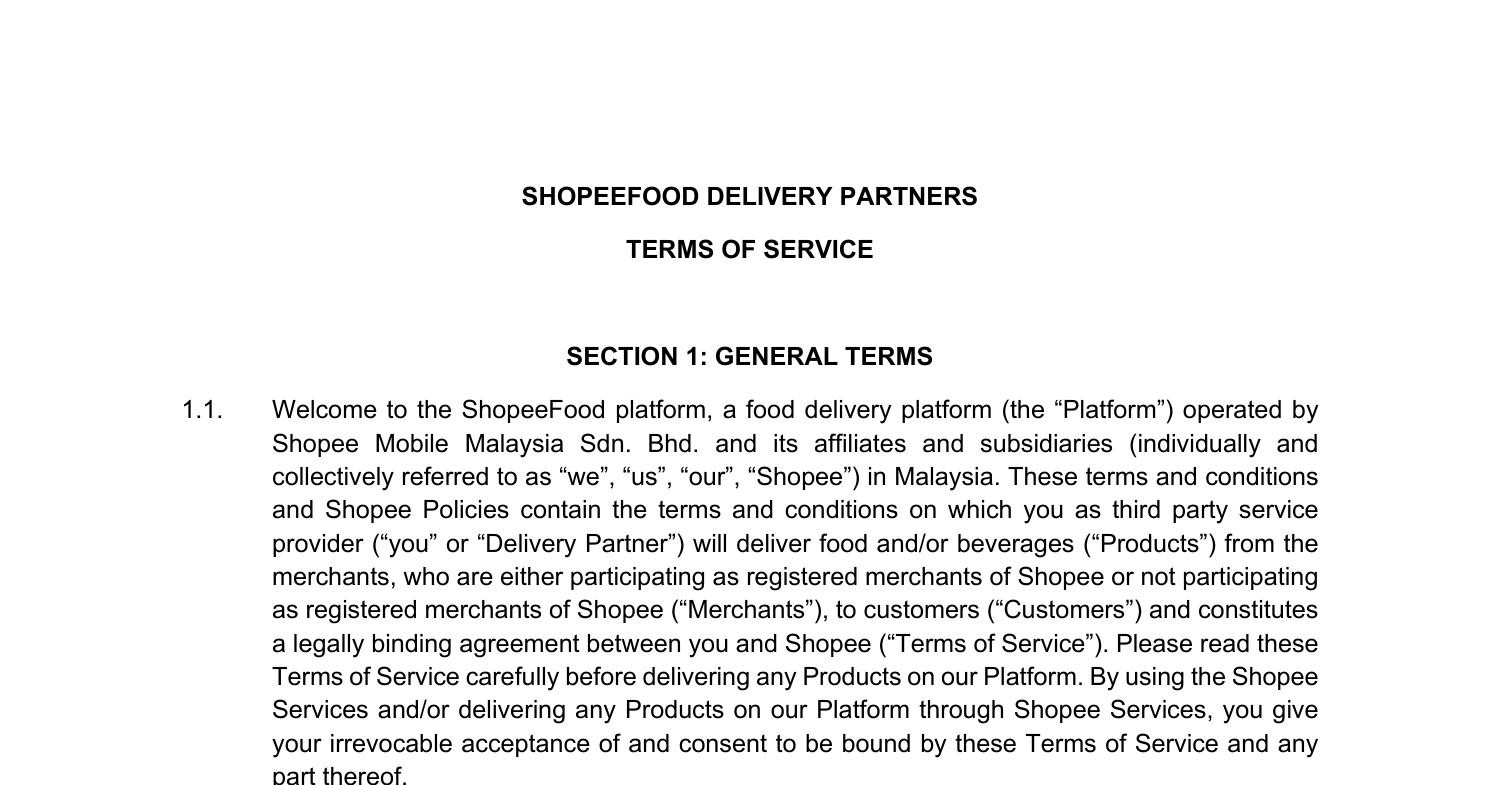 ShopeeFood Delivery Partner TOS June 2021.pdf | DocDroid