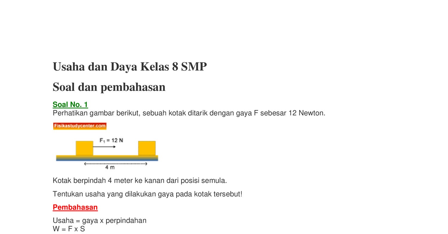 Soal Usaha Kelas 8 - Satu Trik