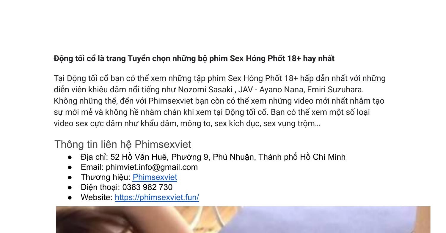 Xem Sex Động Tối Cổ, Phim Sex Hóng Phốt 18+ Cực Sướng.pdf | DocDroid