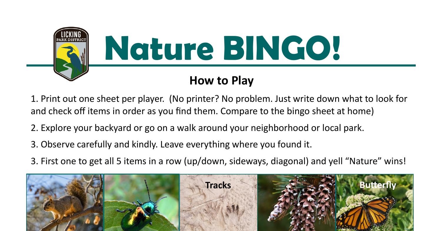 nature bingo app
