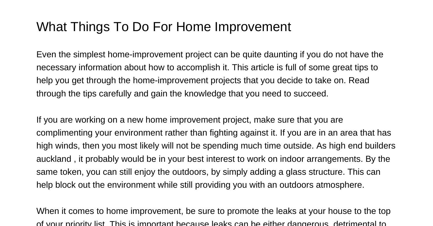 what-things-to-do-for-home-improvementpxsnq-pdf-pdf-docdroid