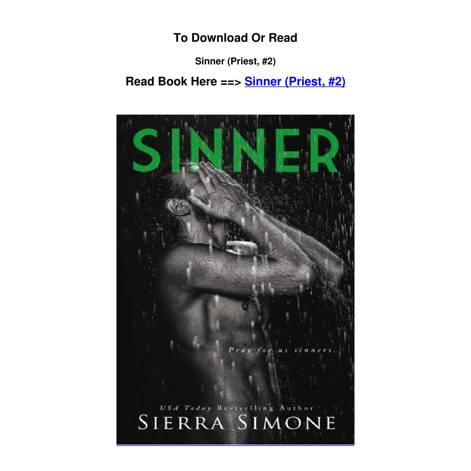 Pdf Download Sinner Priest By Sierra Simone Pdf Docdroid