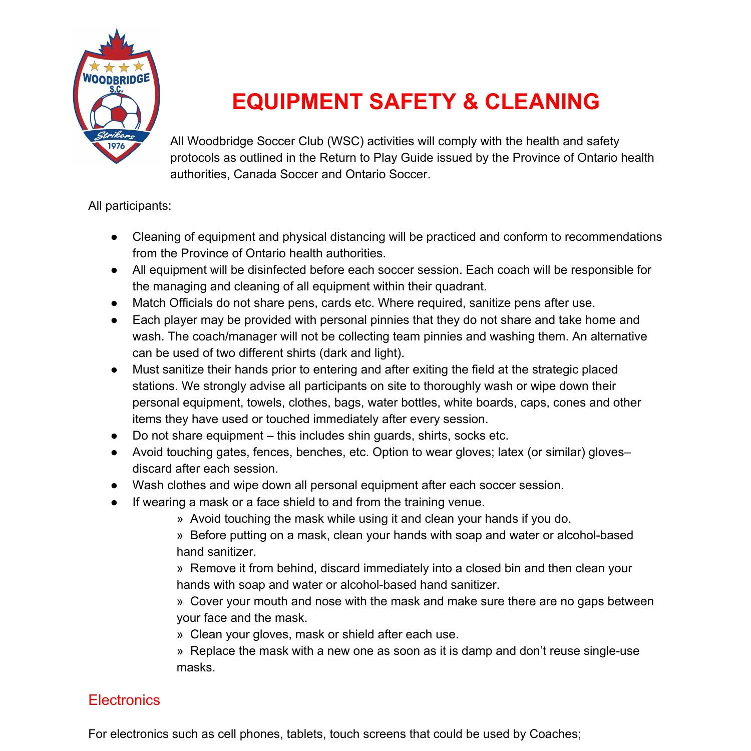 Equipment Safety and Cleaning.pdf | DocDroid