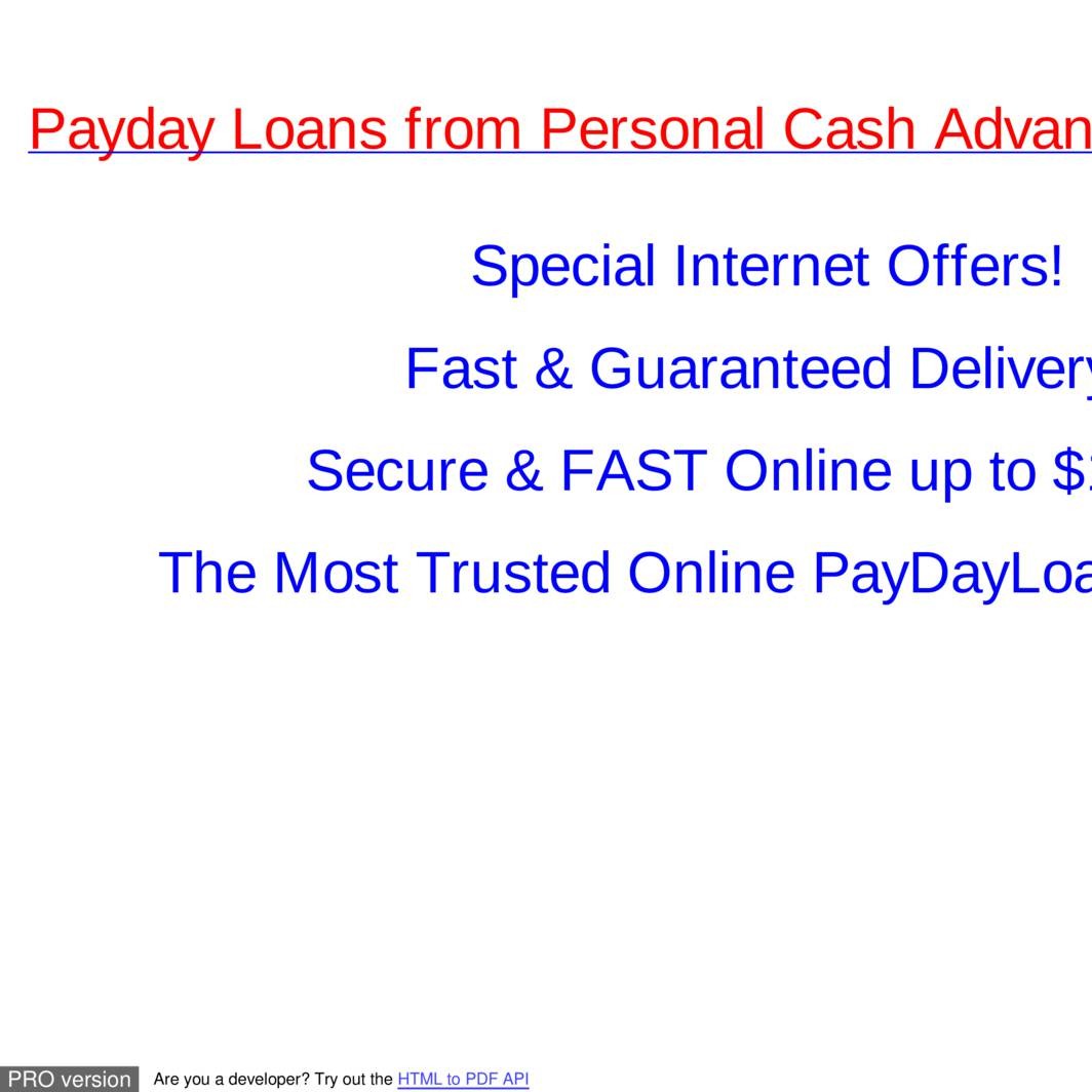 las vegas payday loans cash advance