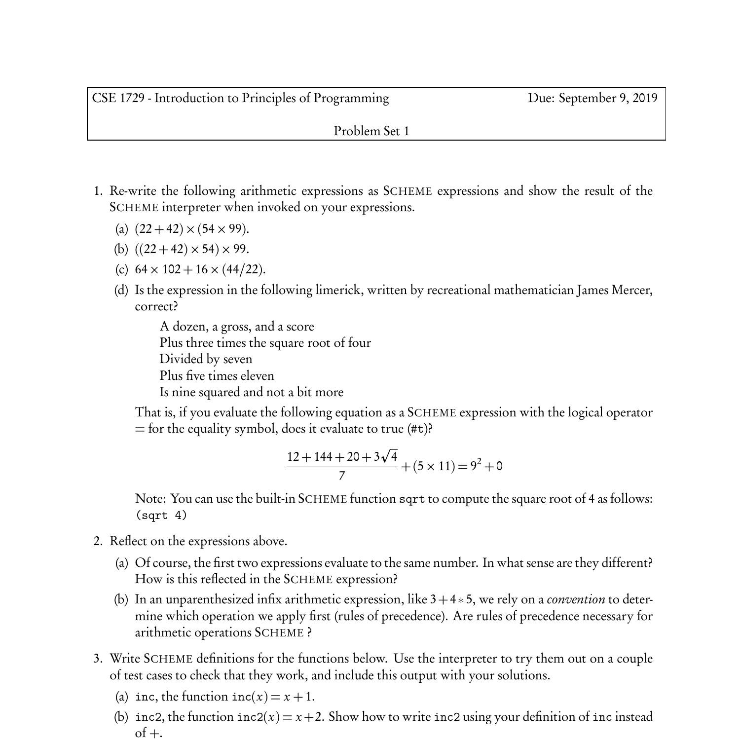 assignment set theory problem set