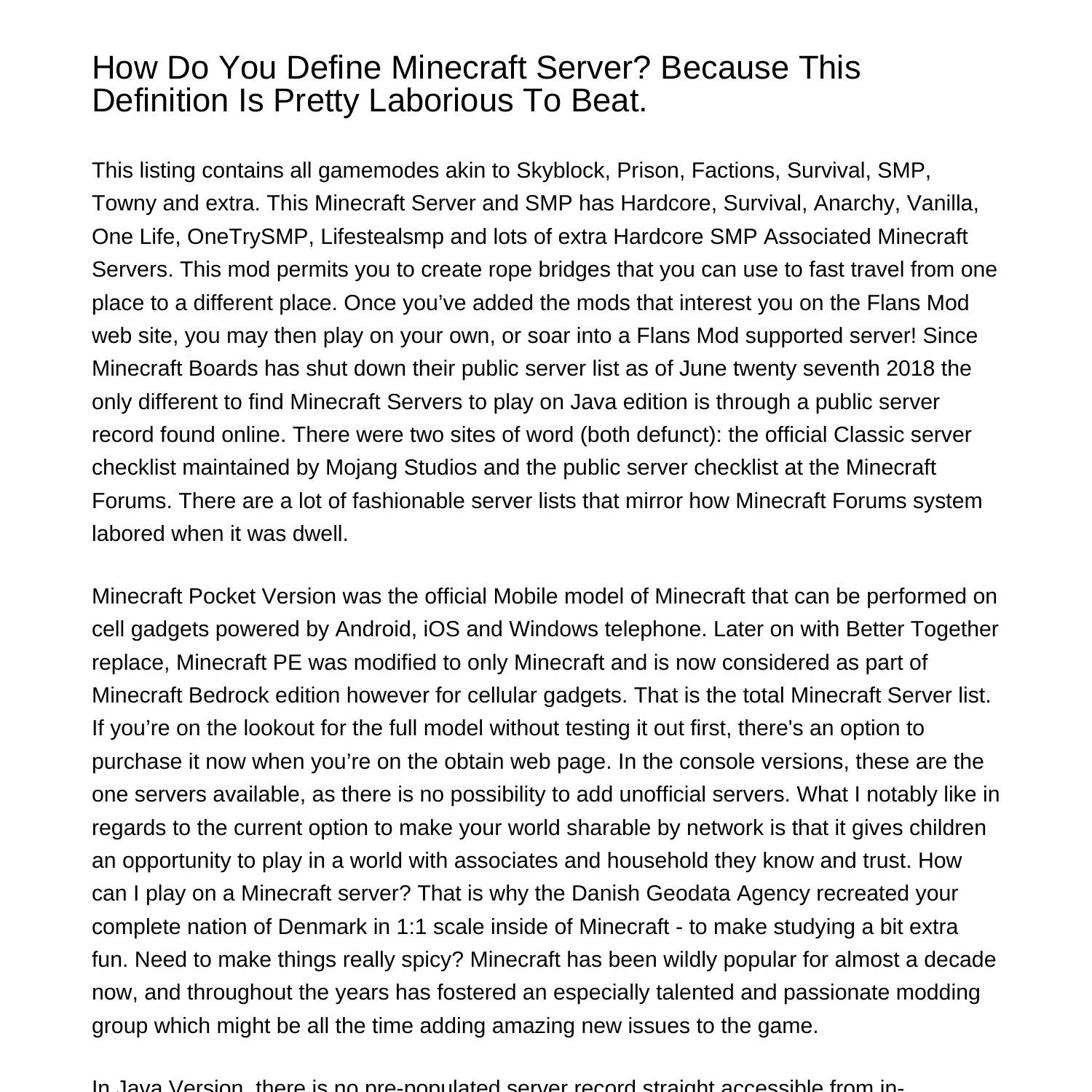 how-do-you-outline-minecraft-server-as-a-result-of-this-definition-is