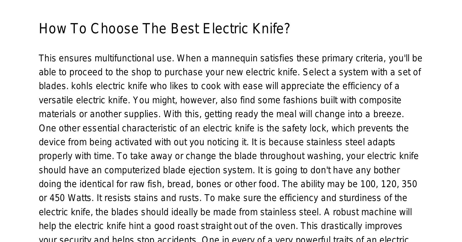 how-to-choose-the-best-electric-knifeynjej-pdf-pdf-docdroid