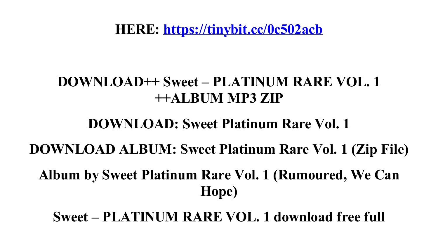 download_sweet_platinum_rare_vol_1_album_mp3_zip.pdf | DocDroid