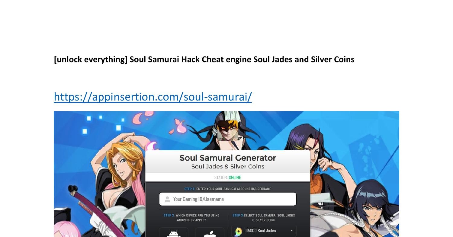 Calaméo - [Unlock Everything] Soul Samurai Hack Cheat Engine Soul