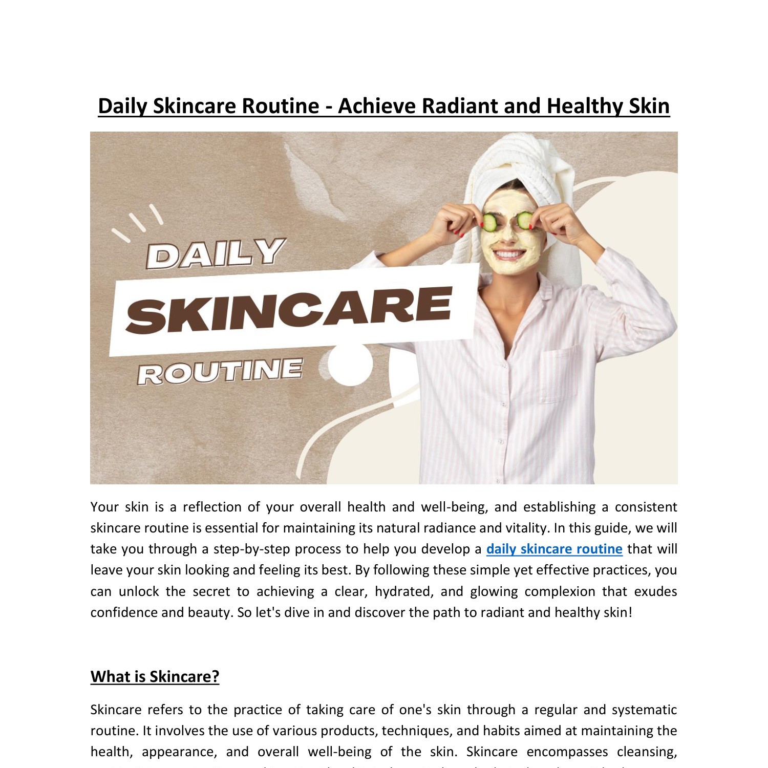 Daily Skincare Routine - Achieve Radiant and Healthy Skin.pdf  DocDroid