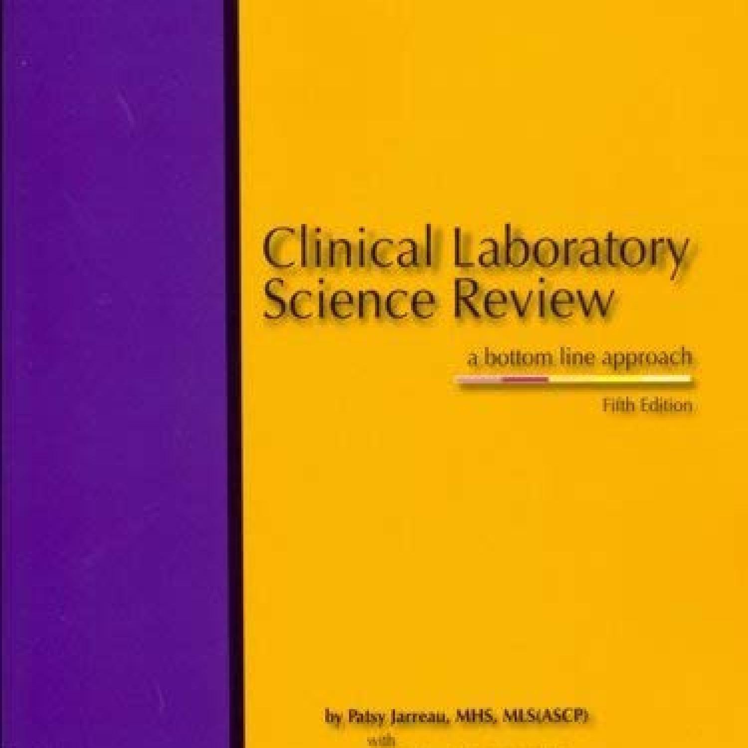 EBOOK Clinical Laboratory Science Review A Bottom Line Approach.pdf ...