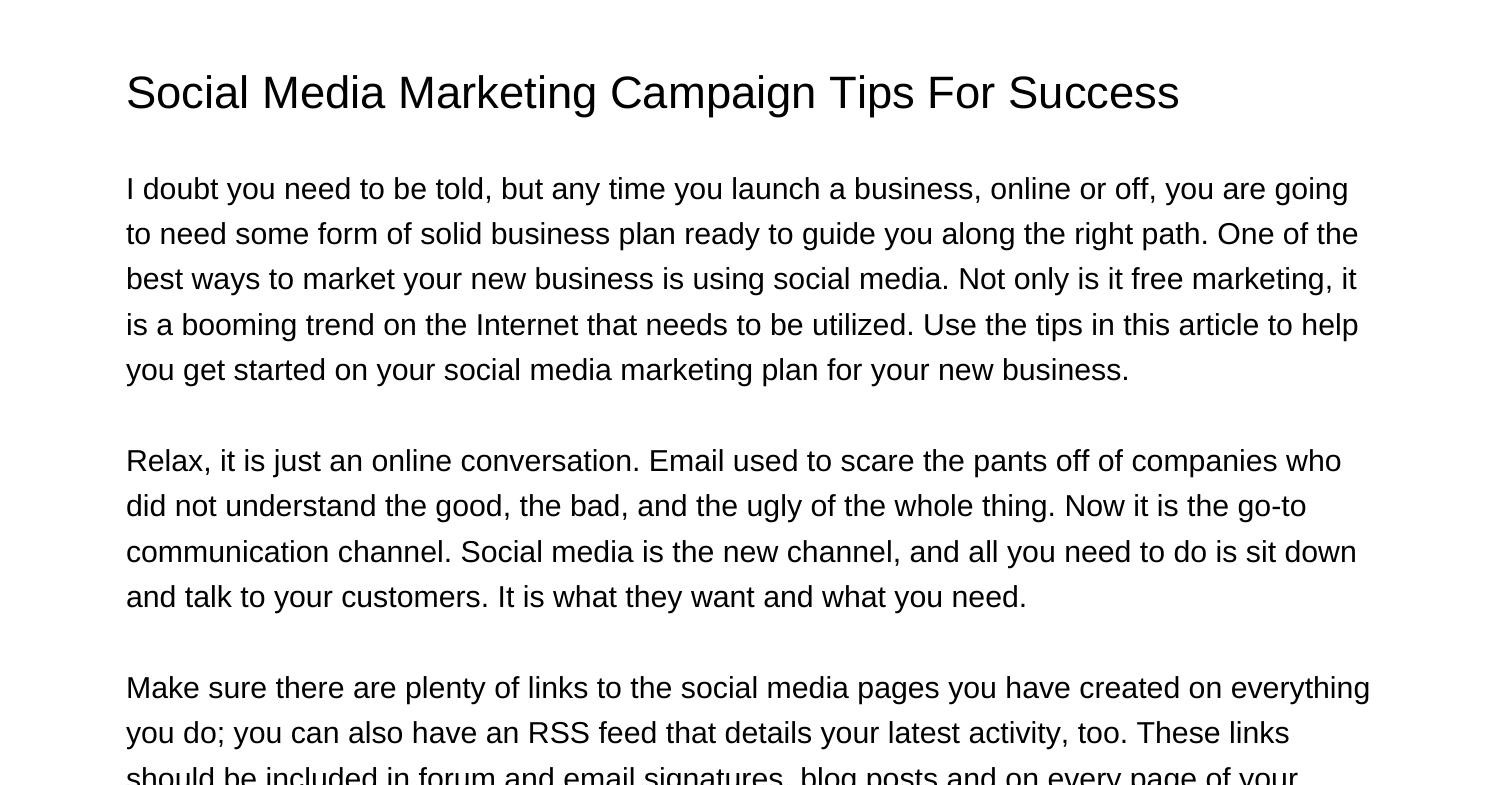 social-media-marketing-campaign-tips-for-successljeyv-pdf-pdf-docdroid