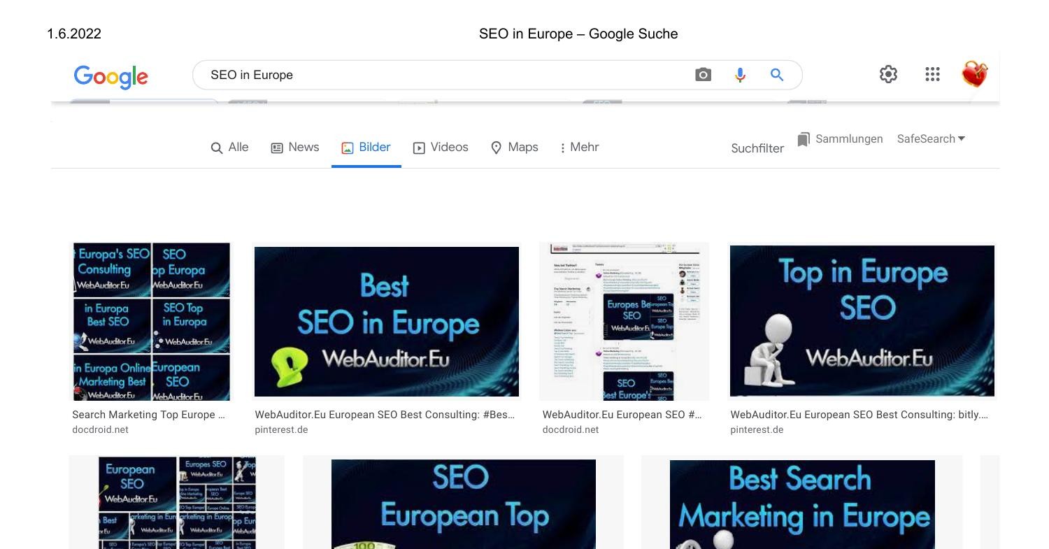 Seo In Europe Google Suche Webauditor Eu Consulting For European