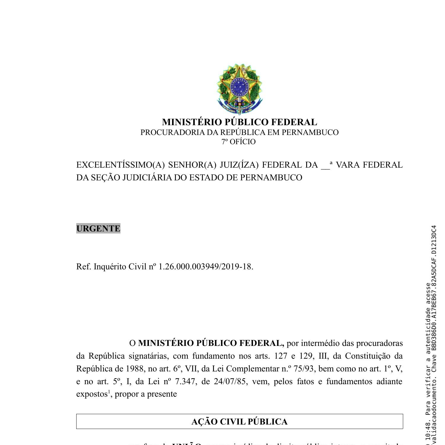 Exemplo De Peca Inicial Para Pedido De Medicção Do Governo