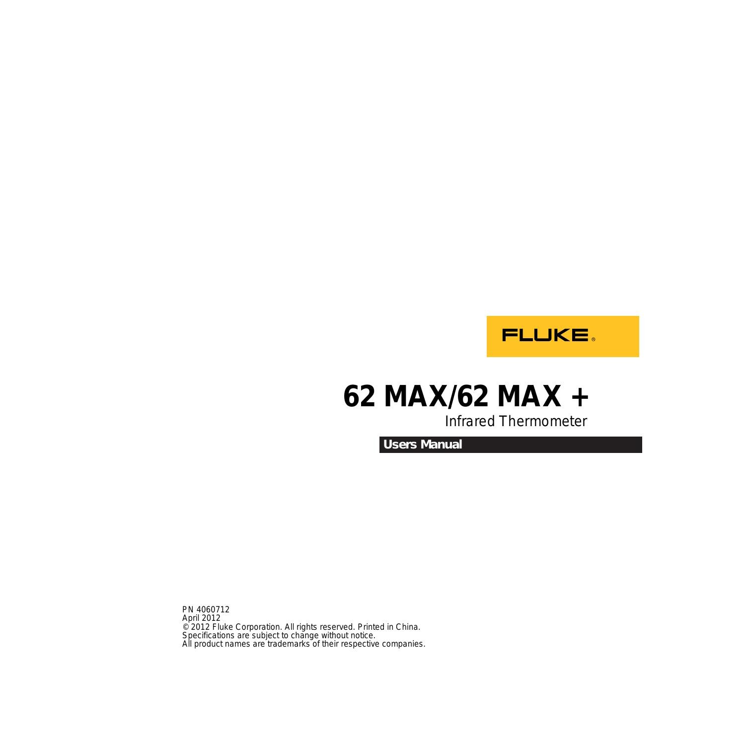 User ManualFluke62 Max+ .pdf DocDroid