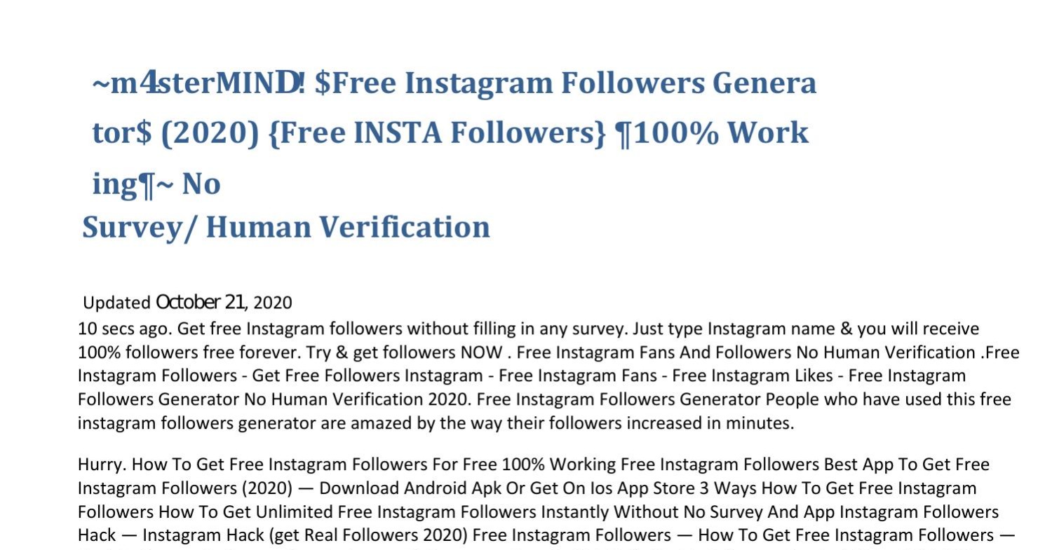 free instagram followers hack no survey no download