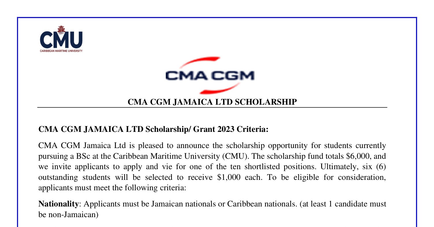 CMA CGM JAMAICA LTD Application Form .pdf | DocDroid