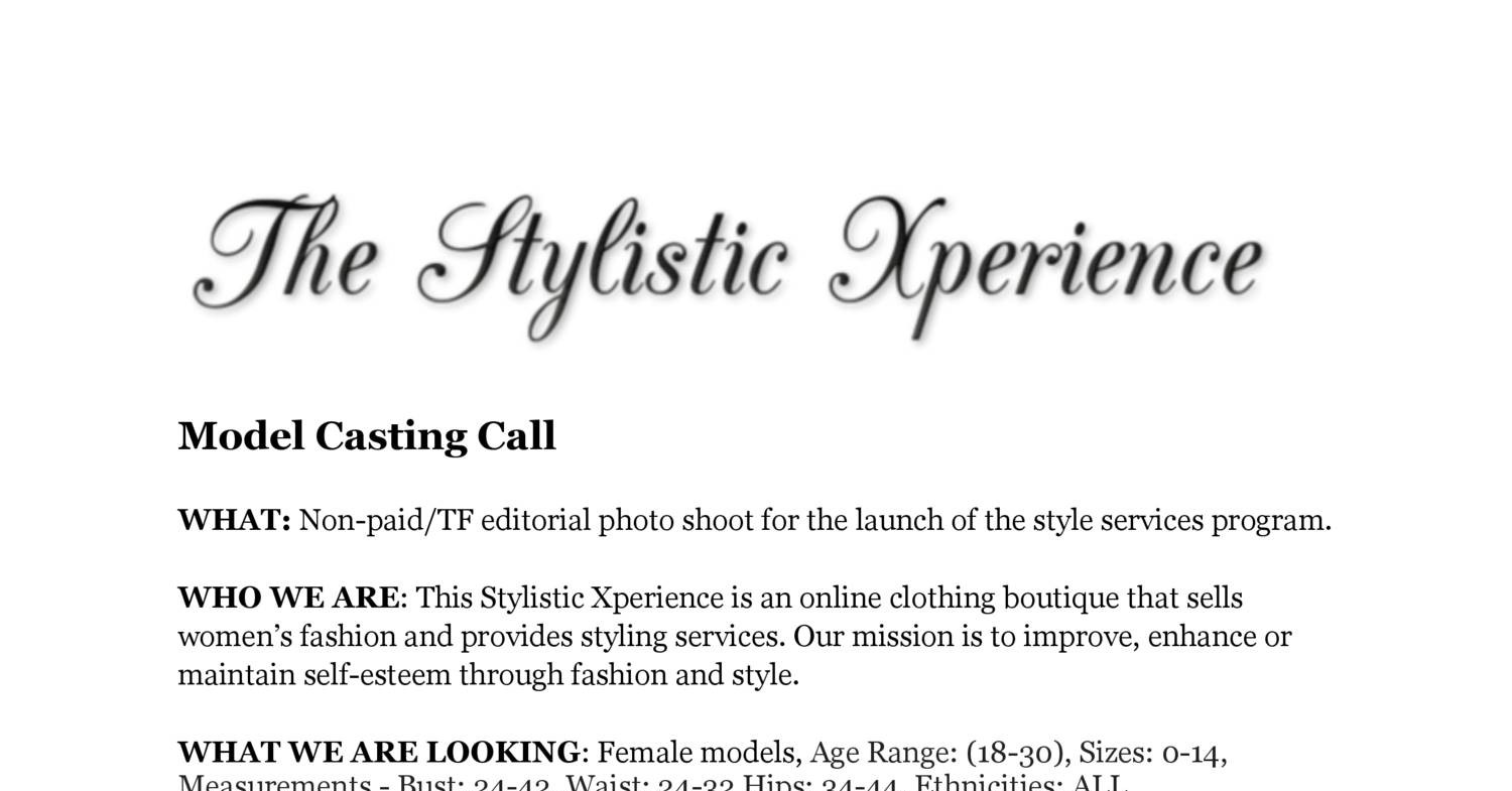 Model Casting Call.pdf DocDroid