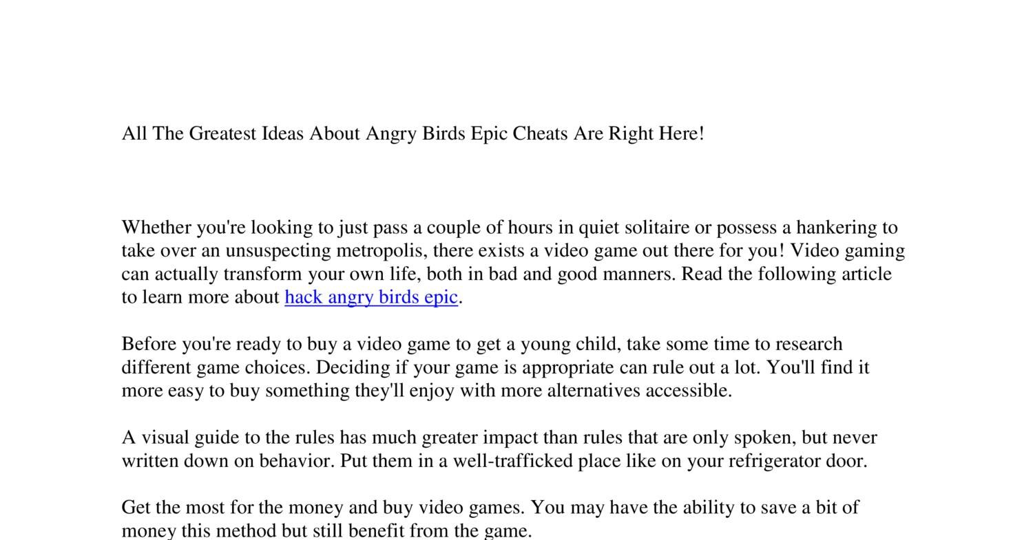 Angry Birds Epic Hack Cheats  Cheating, Angry birds, Angry