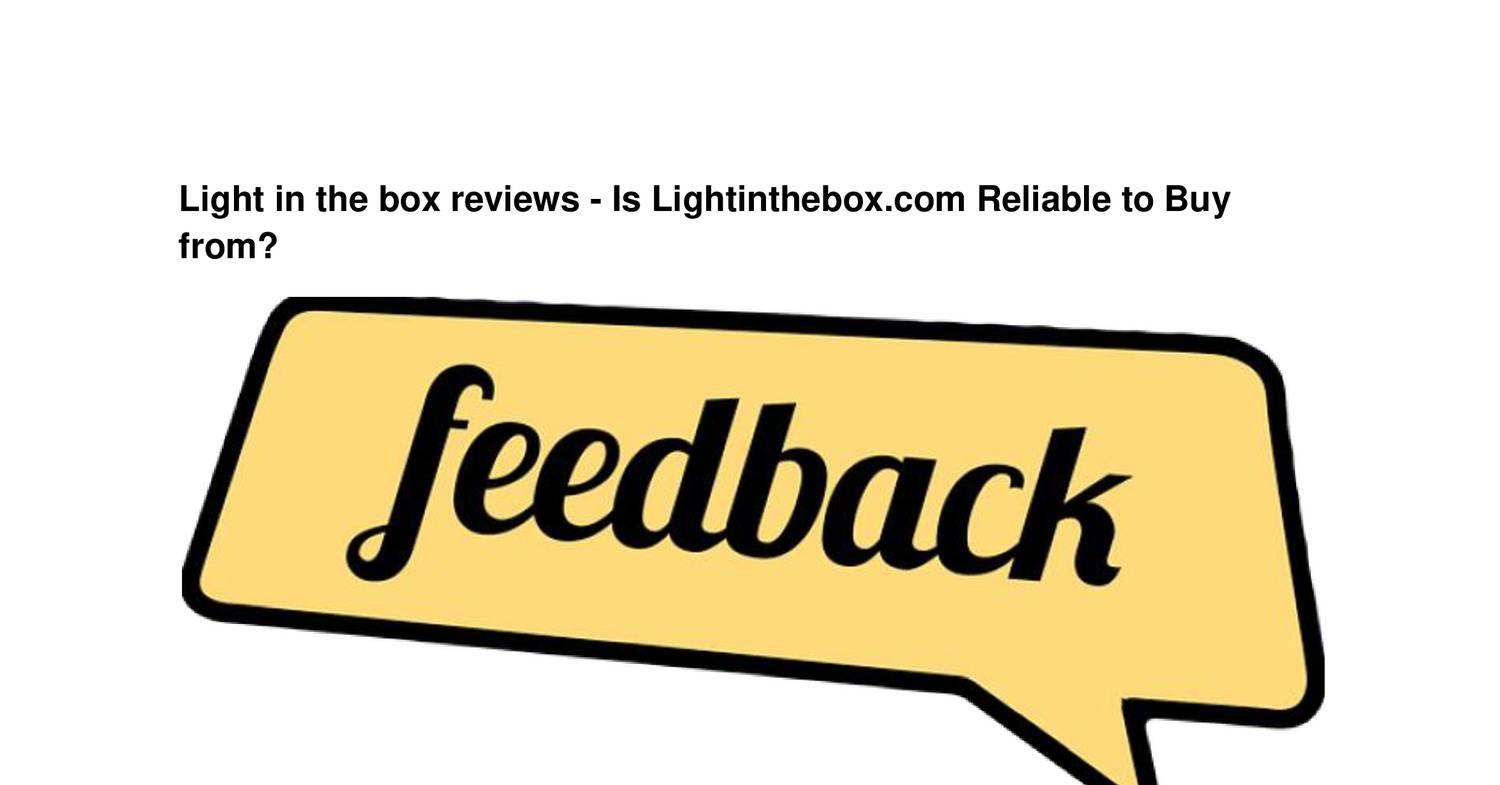light in the box reviews