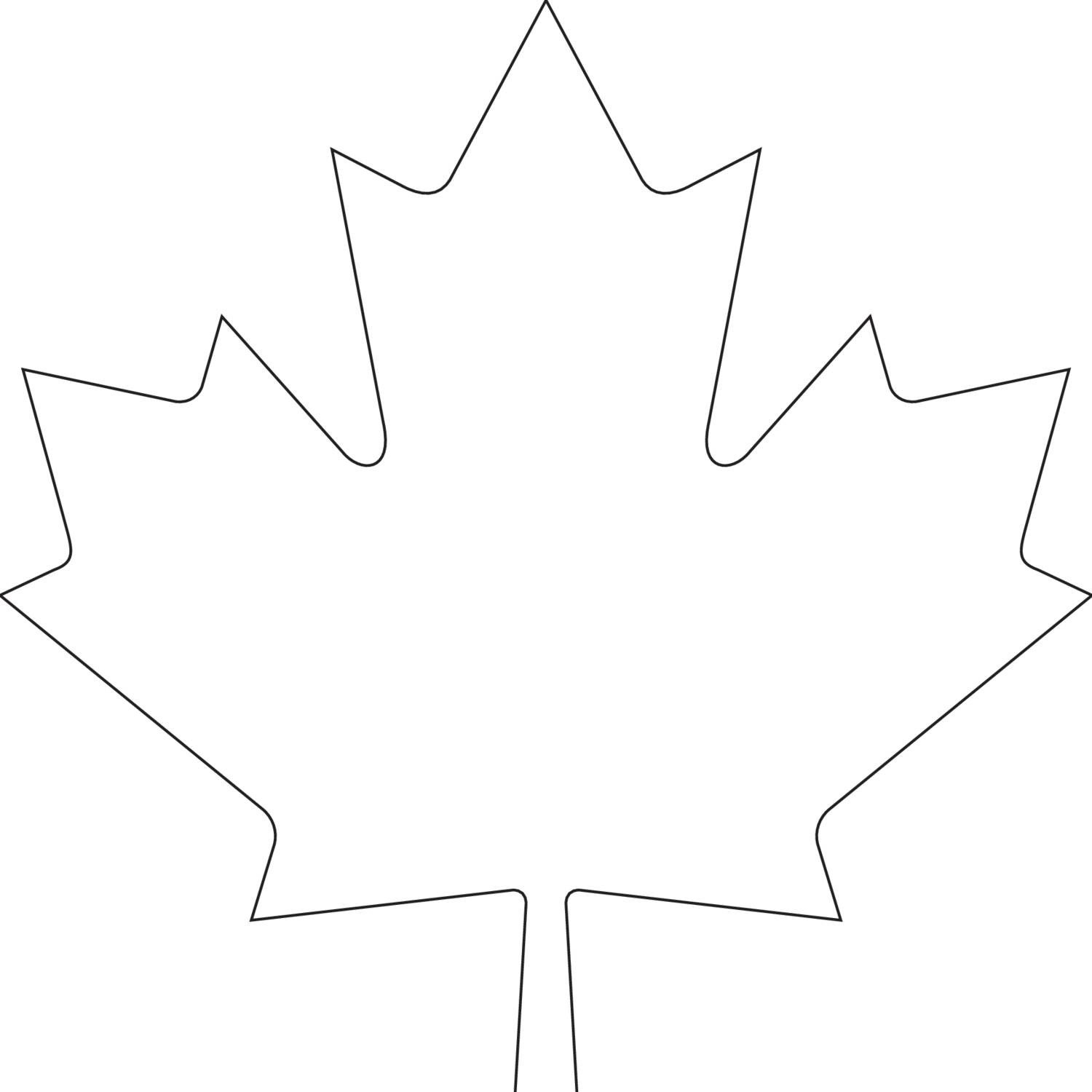 Printable Maple Leaf Template