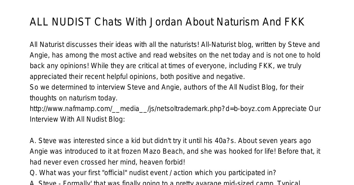 Nudist Chats