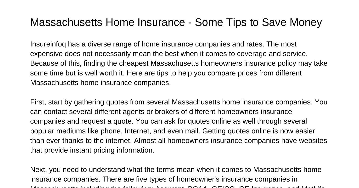 massachusetts-home-insurance-some-tips-to-save-moneyazkle-pdf-pdf