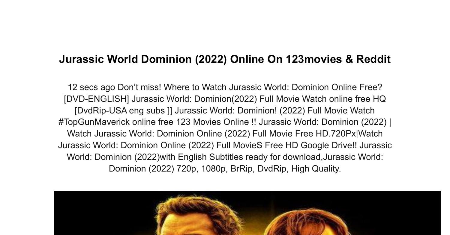 Jurassic on sale world 123movies