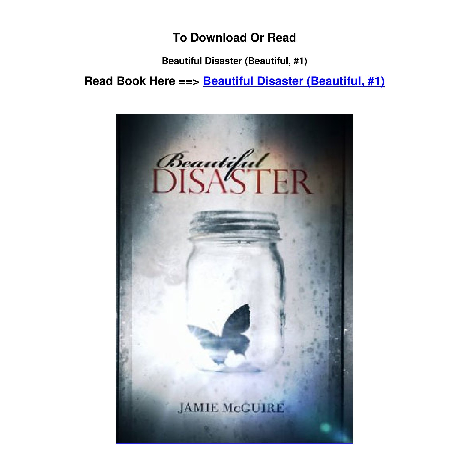 Download pdf Beautiful Disaster Beautiful 1 By Jamie McGuire.pdf | DocDroid