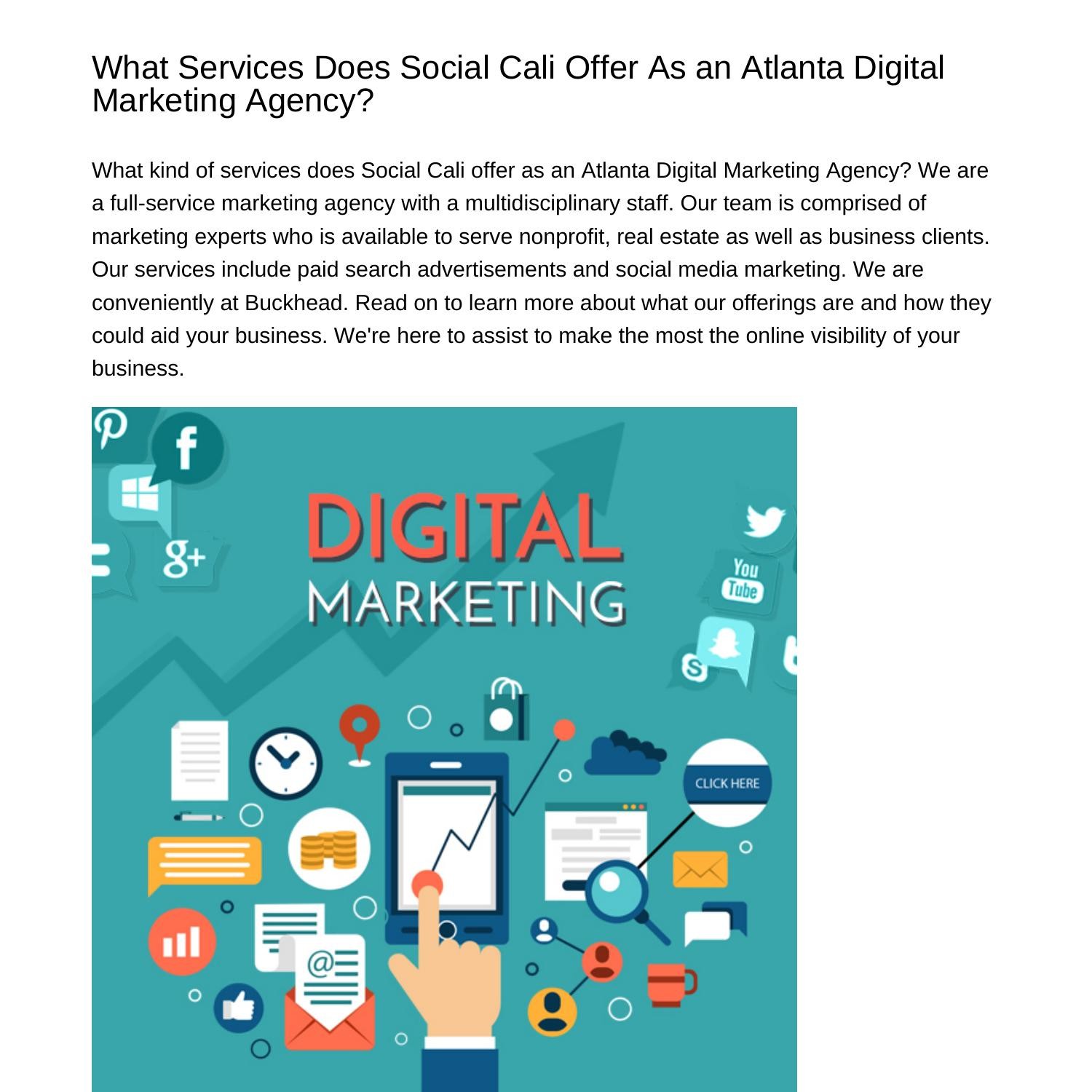 What Services Does Social Cali Offer As an Atlanta Digital Marketing