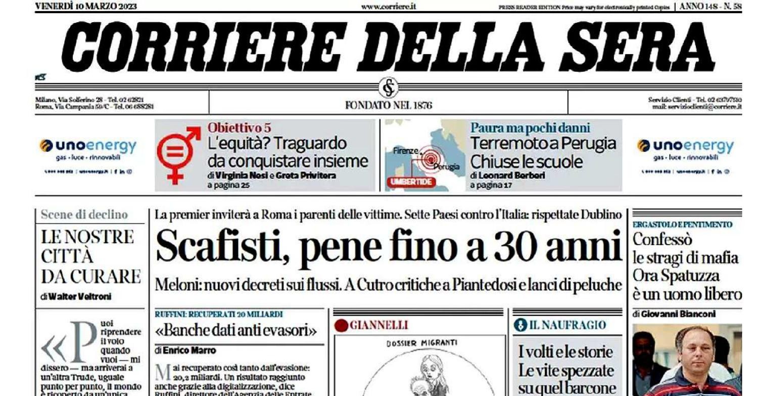 La Video Rassegna Stampa Del Marzo Prime Pagine Pdf Docdroid