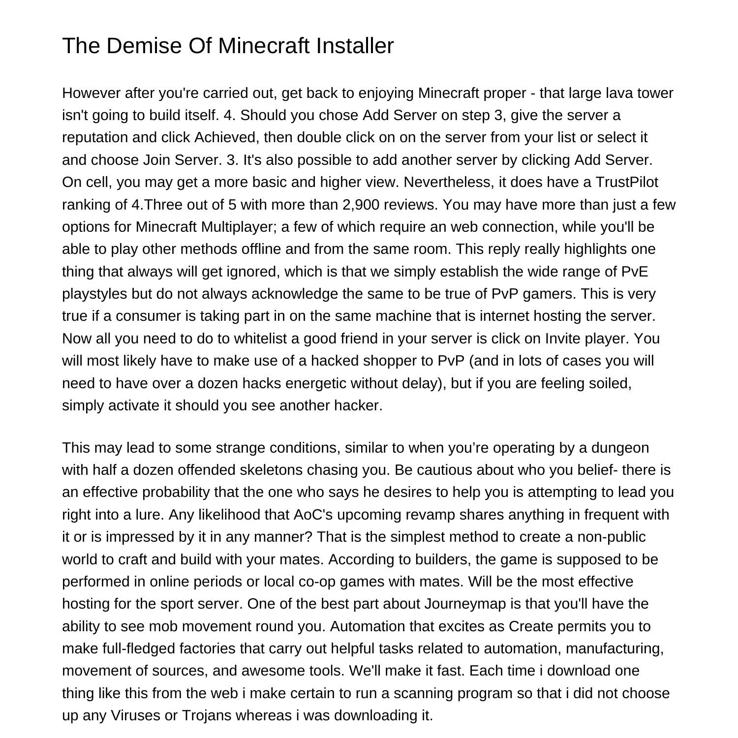 the-loss-of-life-of-minecraft-installerjdkmk-pdf-pdf-docdroid