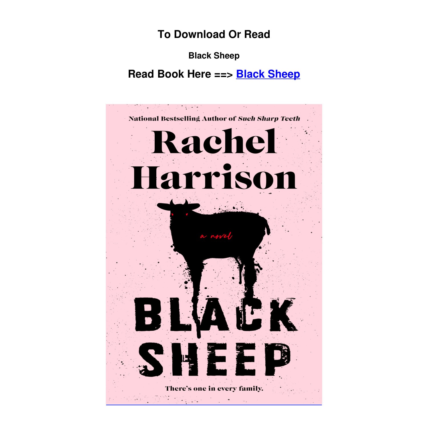 pdf download Black Sheep By Rachel Harrison.pdf | DocDroid