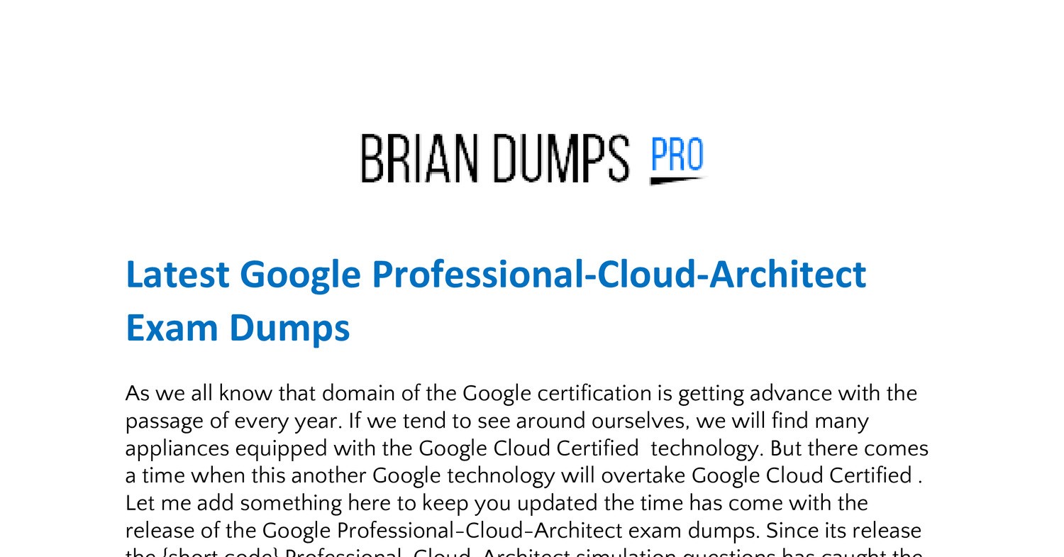 Professional-Cloud-Architect Zertifikatsdemo | Sns-Brigh10