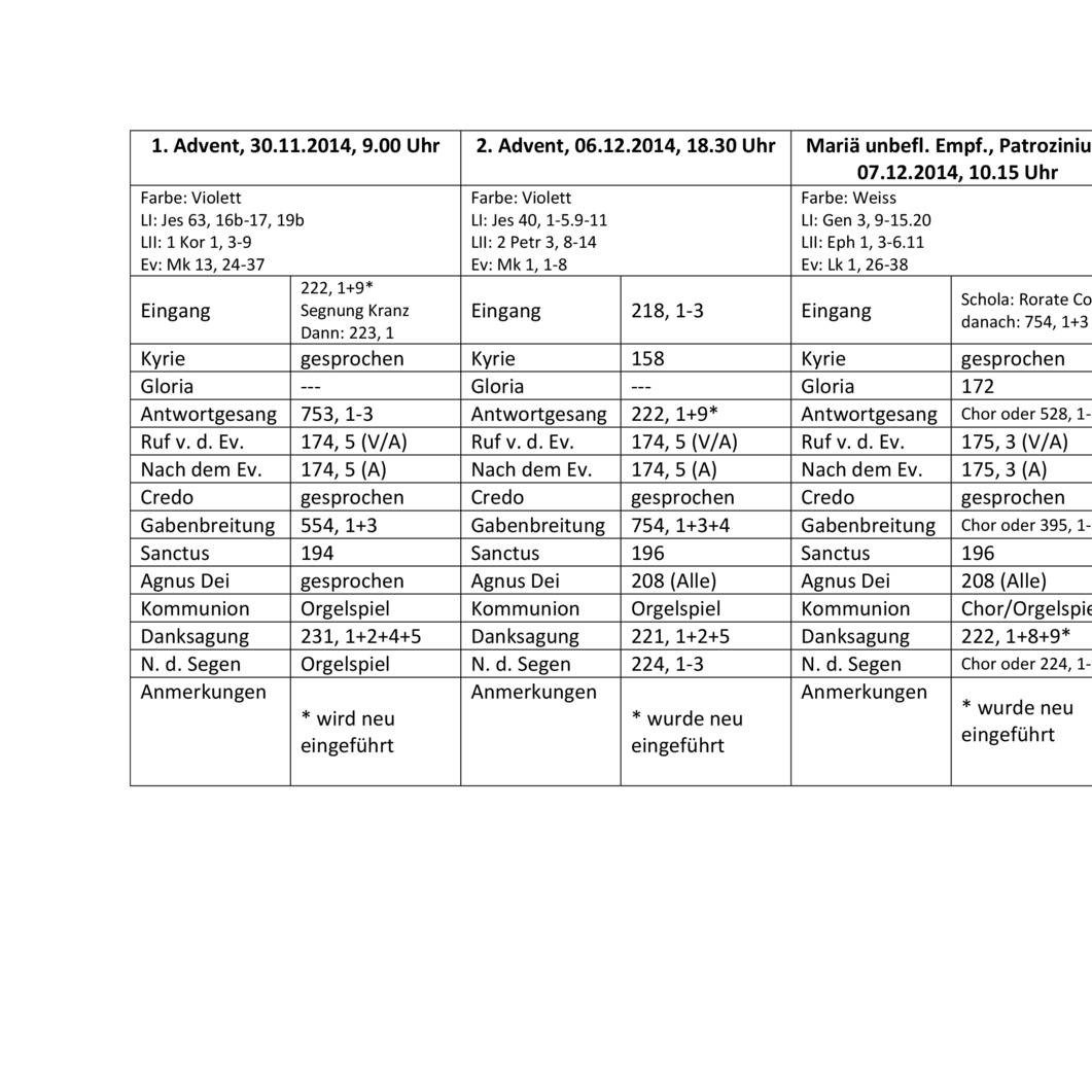 Liedplan Advent Bis 3. Sonntag.pdf | DocDroid