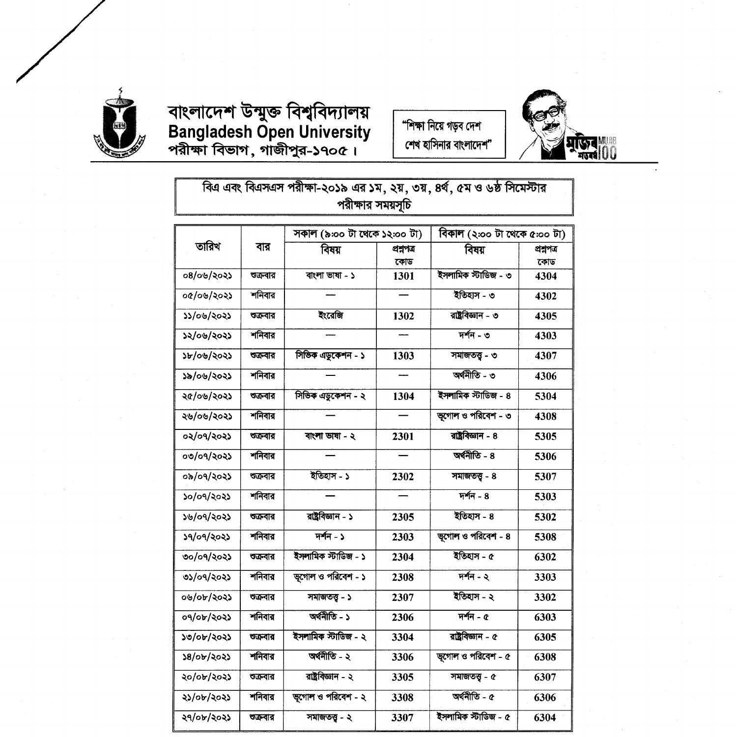 Bou Ba Bss Exam Routine.pdf | DocDroid