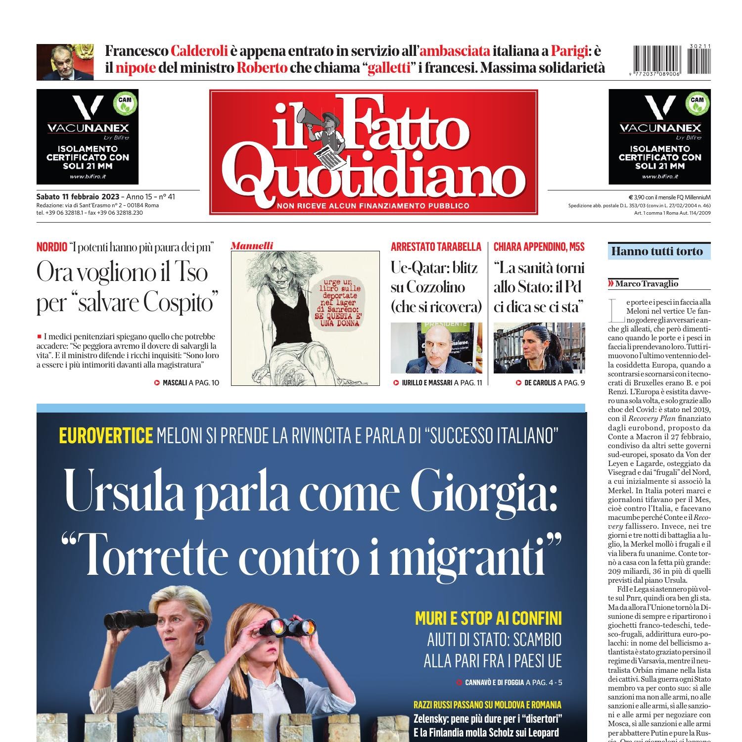 La Rassegna Stampa Di Sabato Febbraio I Giornali Da Sfogliare