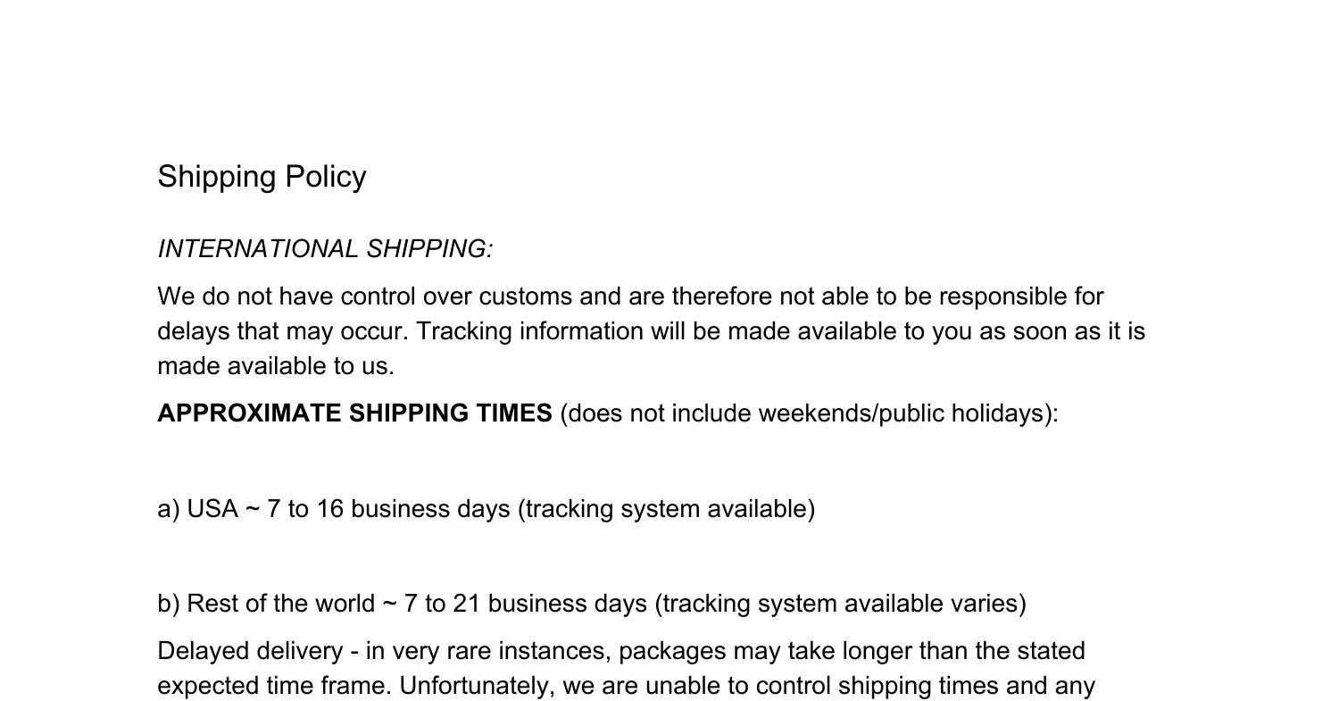 Shipping Policy Downloaded Faqpdf Docdroid 5294