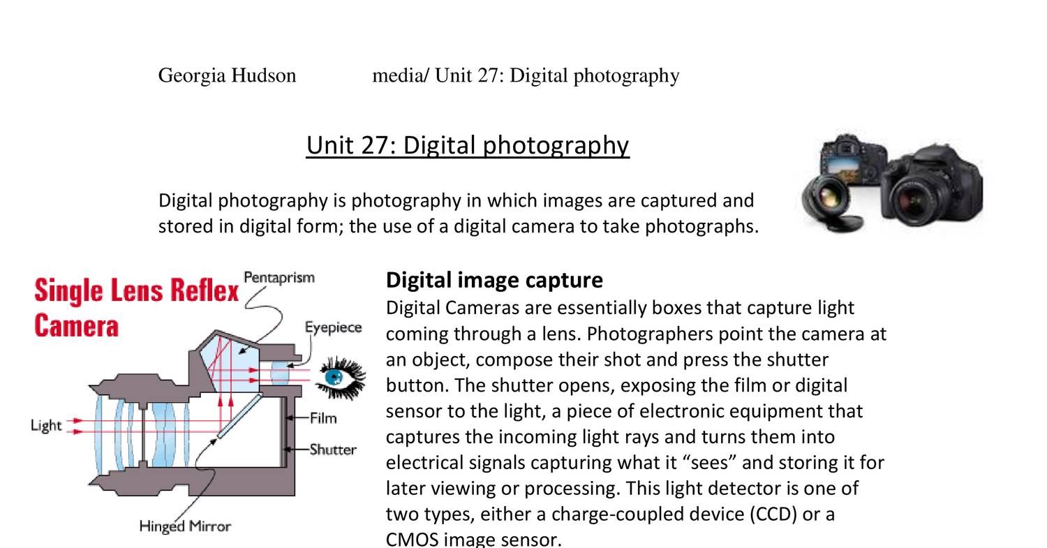 digital photography essay