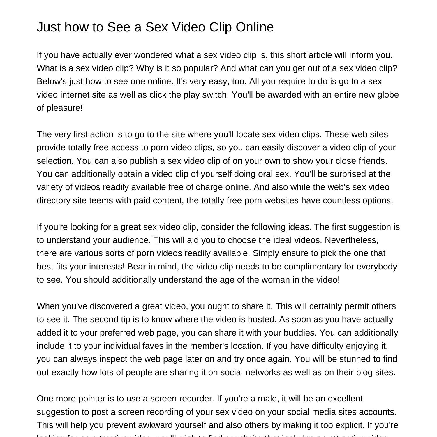 How to See a Sex Video Onlineawngl.pdf.pdf | DocDroid