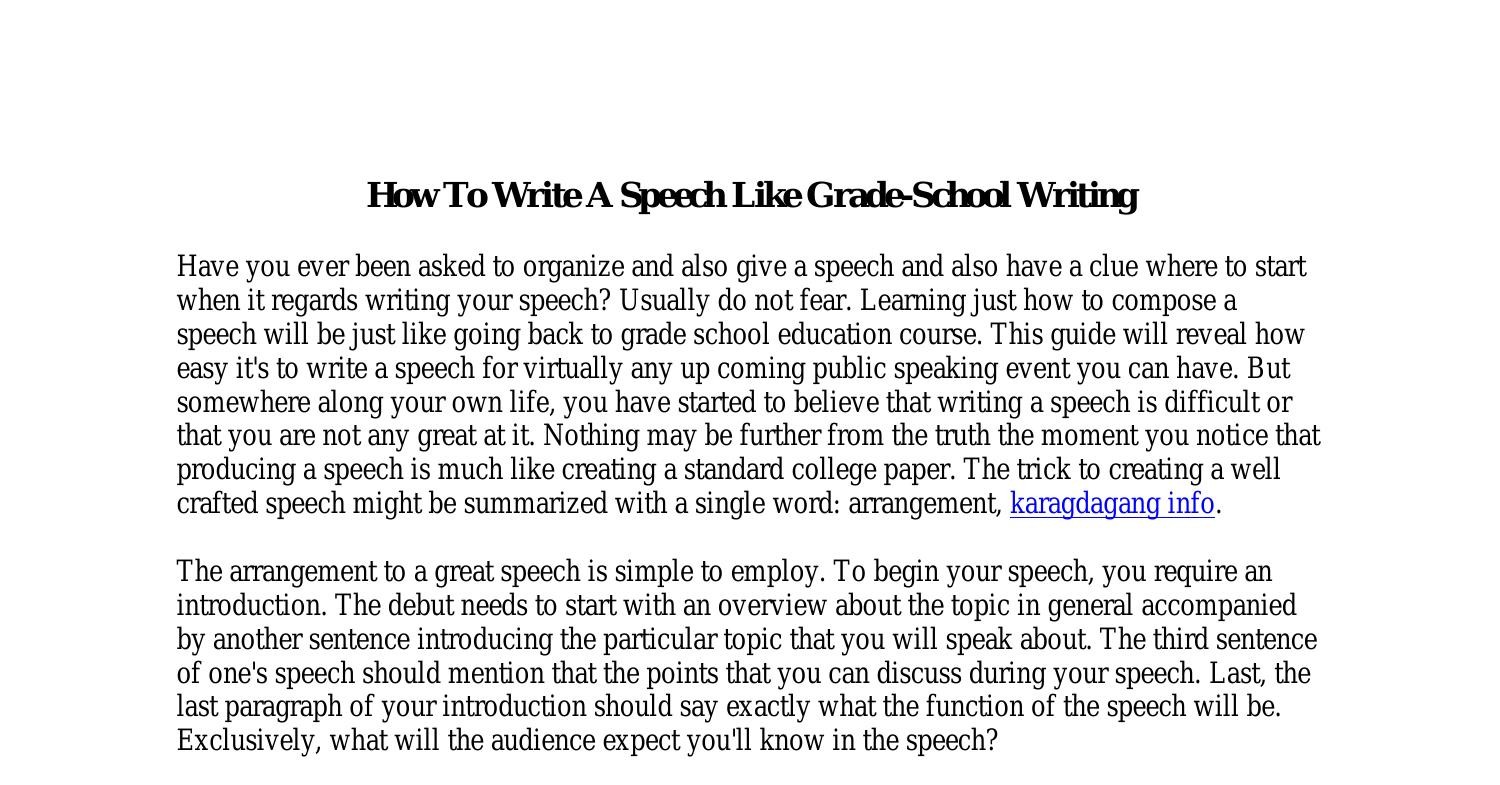 how-to-write-a-speech-like-grade-pdf-docdroid