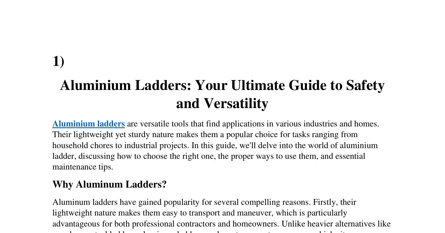 Aluminium Ladders.docx DocDroid