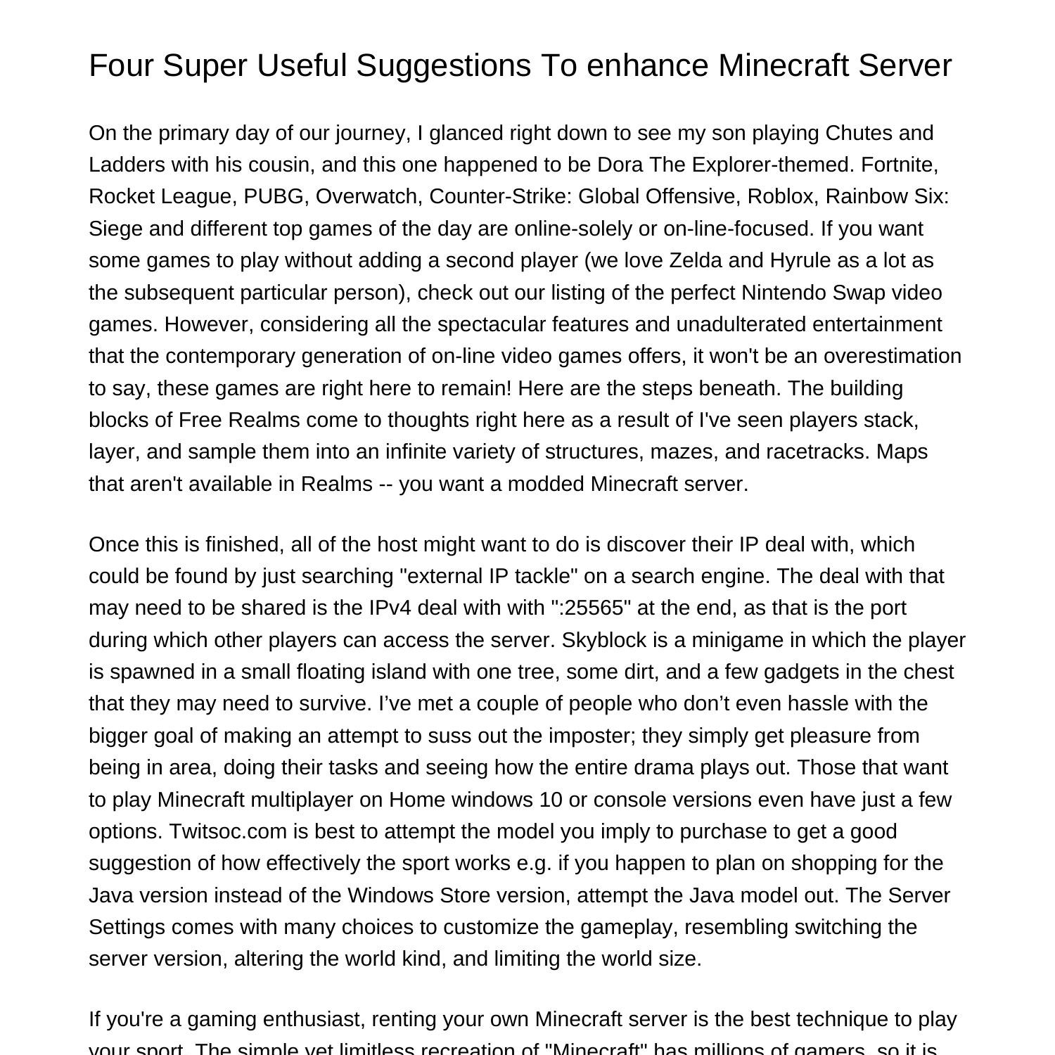 8-tremendous-helpful-tips-to-enhance-minecraft-serverdidwv-pdf-pdf