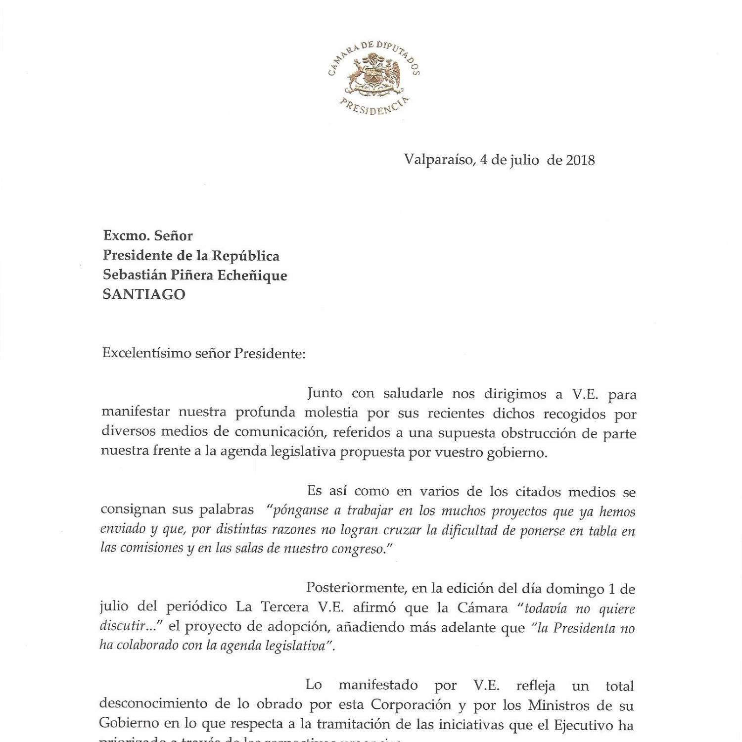 Carta De Un Niño Al Presidente De La Republica