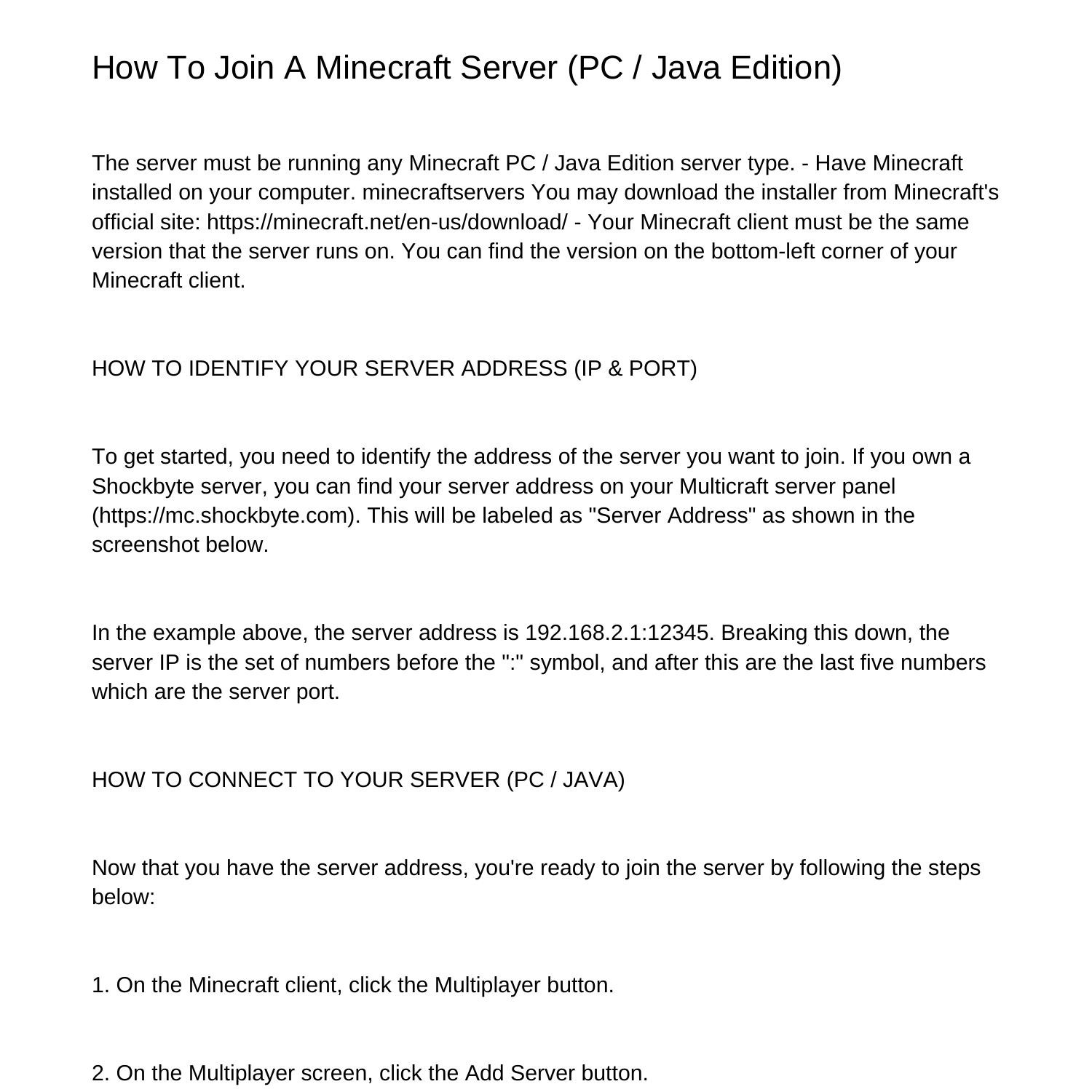 how-to-join-a-minecraft-server-pc-java-editionpytjk-pdf-pdf-docdroid