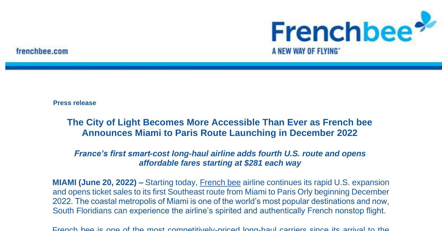 062022_US_Frenchbee_Announces_Miami_Paris.pdf | DocDroid