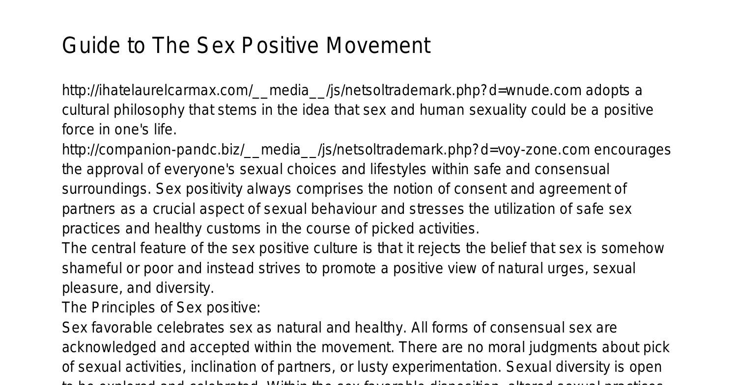Guide To The Sex Positive Movementgwohmpdfpdf Docdroid 4112