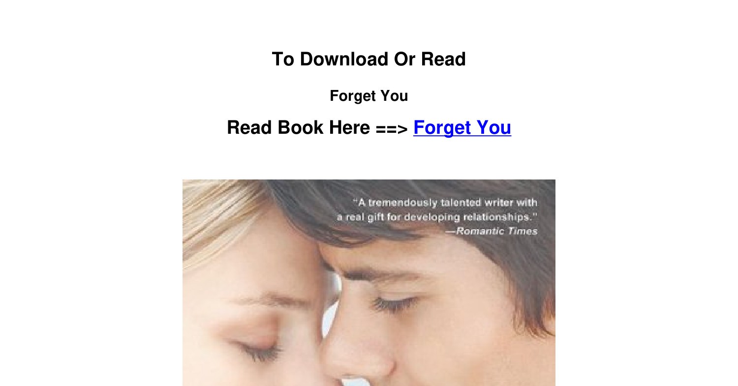 Download EPUB Forget You BY Jennifer Echols.pdf DocDroid